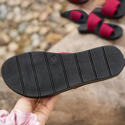 Talia Women’s Sandals – Breathable Flats with Shock-Absorbing Sole for Summer