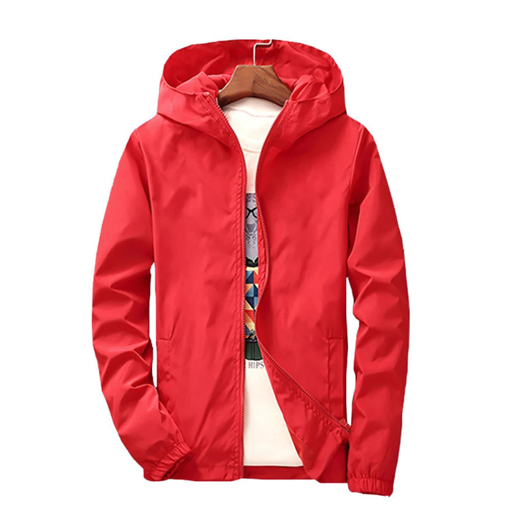 Axelair Unisex Hooded Windbreaker – Lightweight Water-Resistant Shell