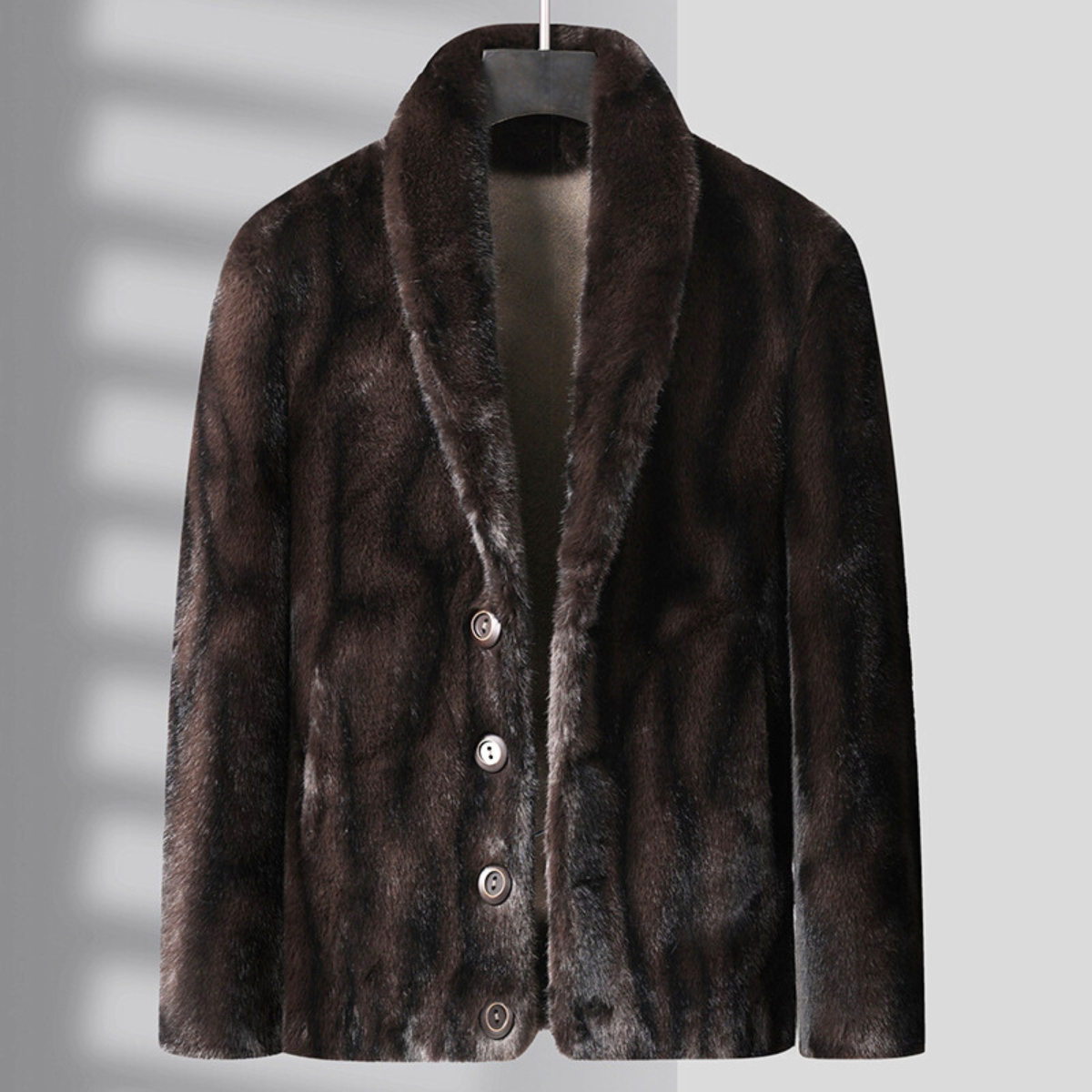 Dante Men’s Fur Coat – Tailored Soft Winter Jacket