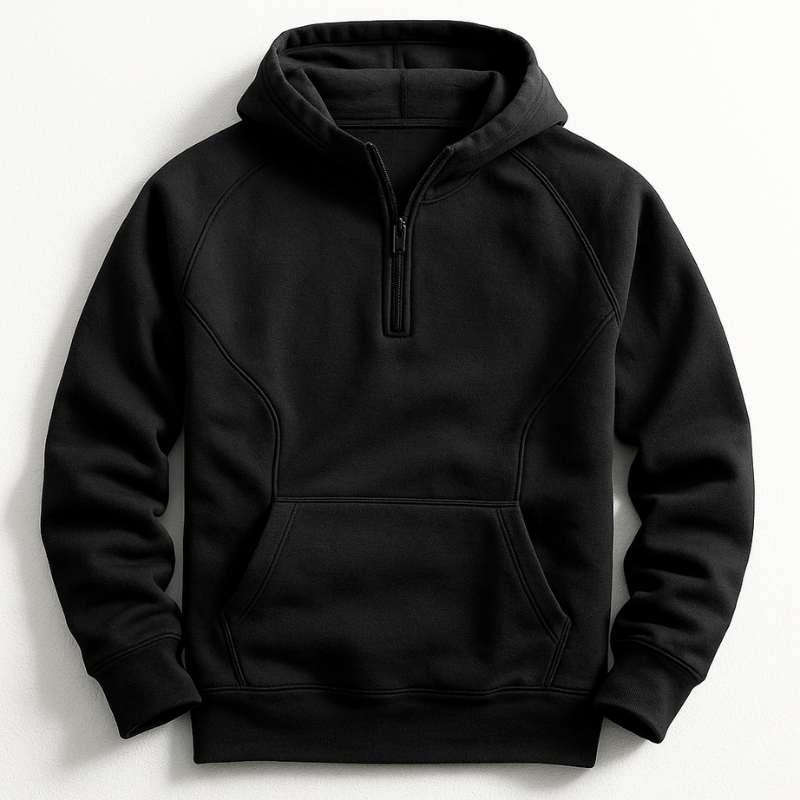 Piolo Men’s Premium Cotton Hoodie – Relaxed Fit Midweight Pullover with Ribbed Trim