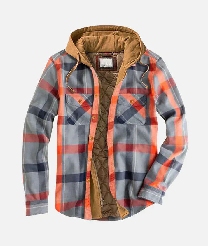 Callum Men's Patchwork Jacket – Statement Plaid Outerwear for Layered Looks