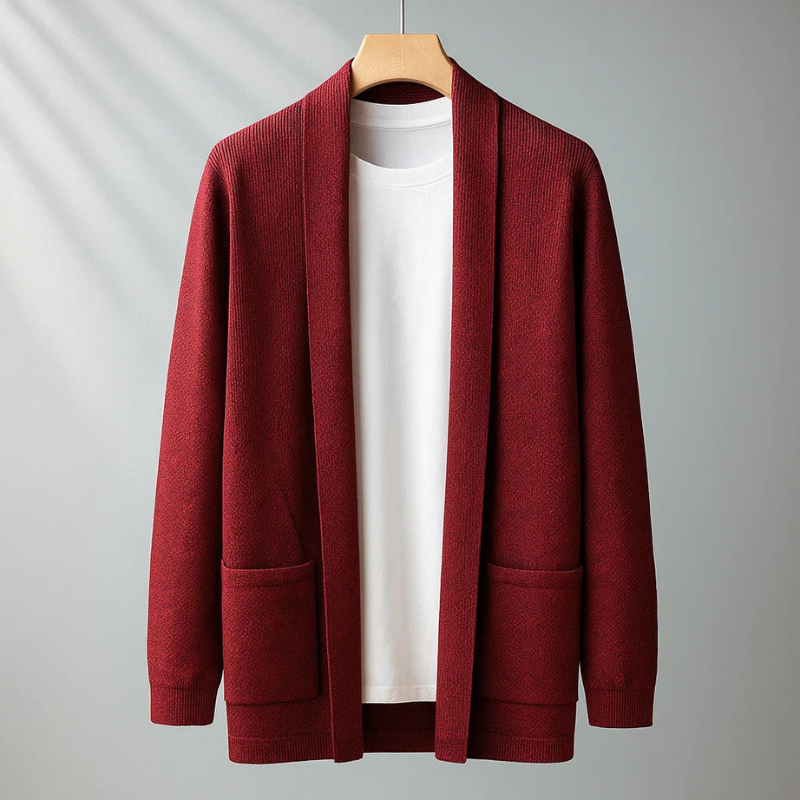 Louis Men’s Knit Cardigan – Soft-Touch Warm Layer Cardigan
