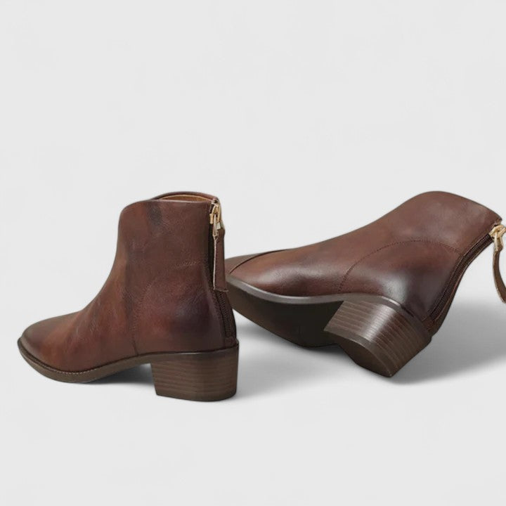 Claudia Women’s Ankle Boots – Low Heel Booties with Timeless Versatility