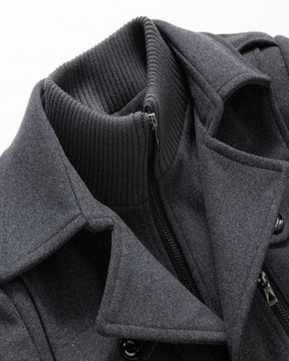 Leonard Men’s Winter Coat – Tailored Long Wool Overcoat