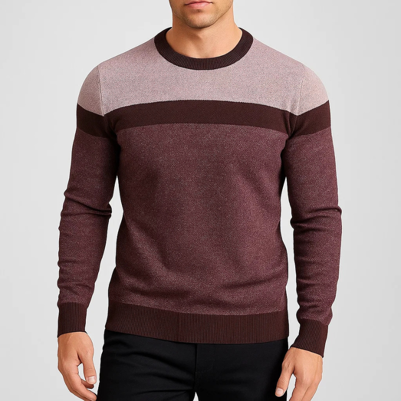 Eduardo Men’s Cotton Sweater – Soft Knit Crew Neck Jumper