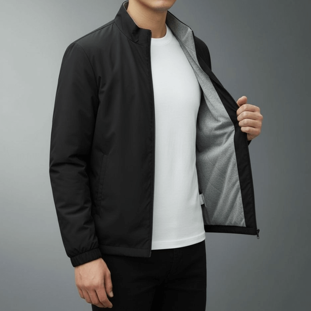 Lars Men’s Lightweight Jacket – Thermal Wind & Water Resistant with Fleece Lining