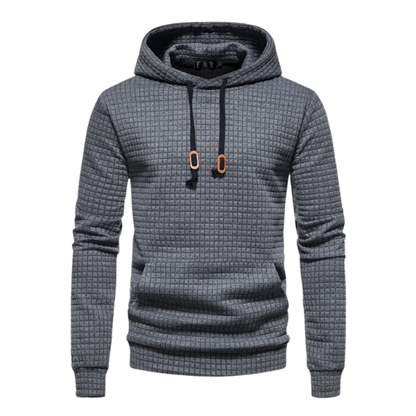 Samuel Men’s Hooded Pullover – Textured Knit Hoodie Sweater