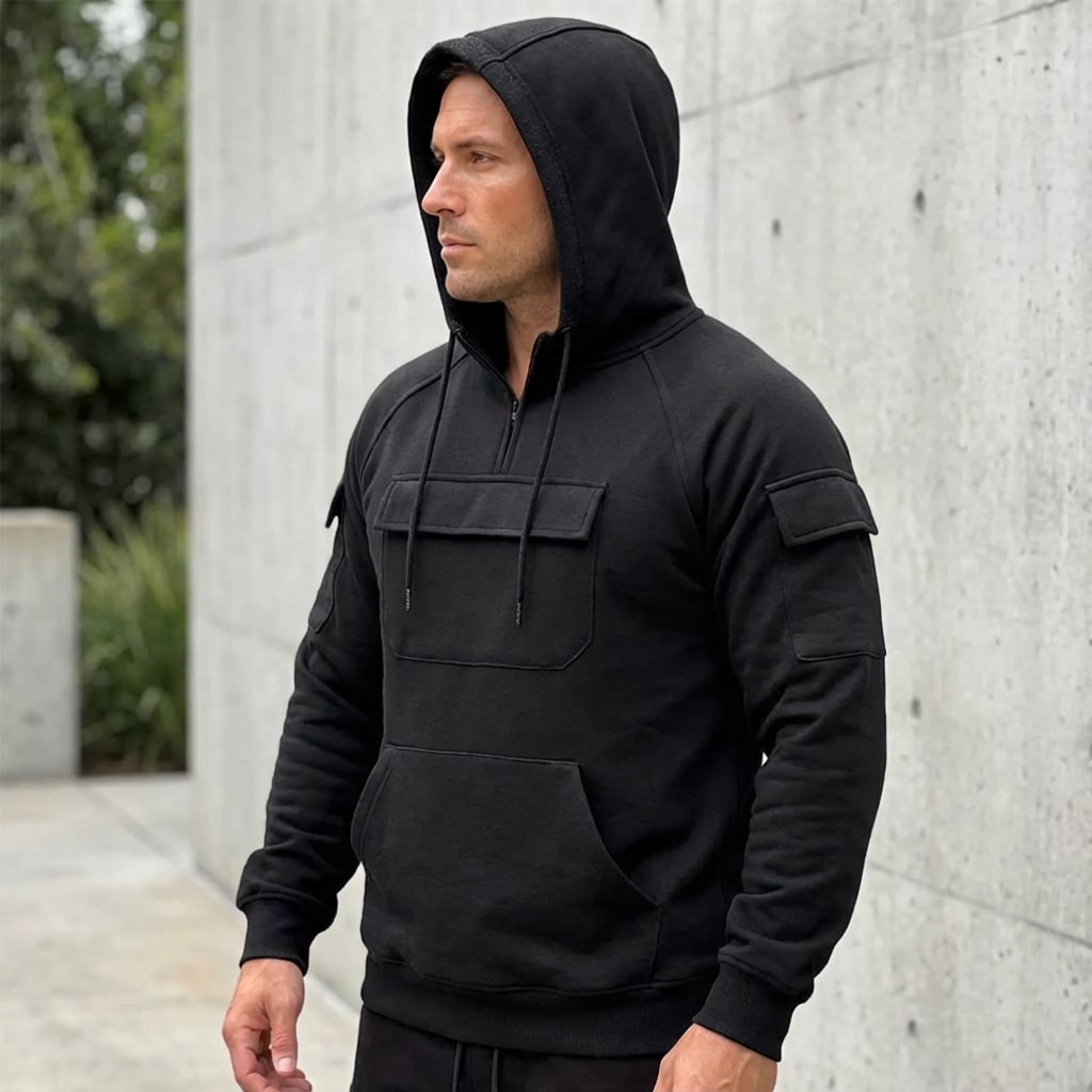 Crispin Men’s Hoodie Sweatshirts – Cotton Relaxed Fit Hoodies