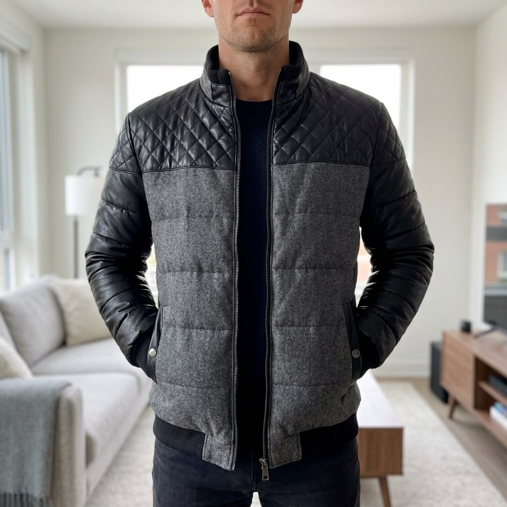 Héctor Men’s Puffer Jacket – Warmth Quilted Coat