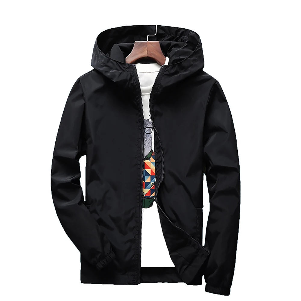 Axelair Unisex Hooded Windbreaker – Lightweight Water-Resistant Shell