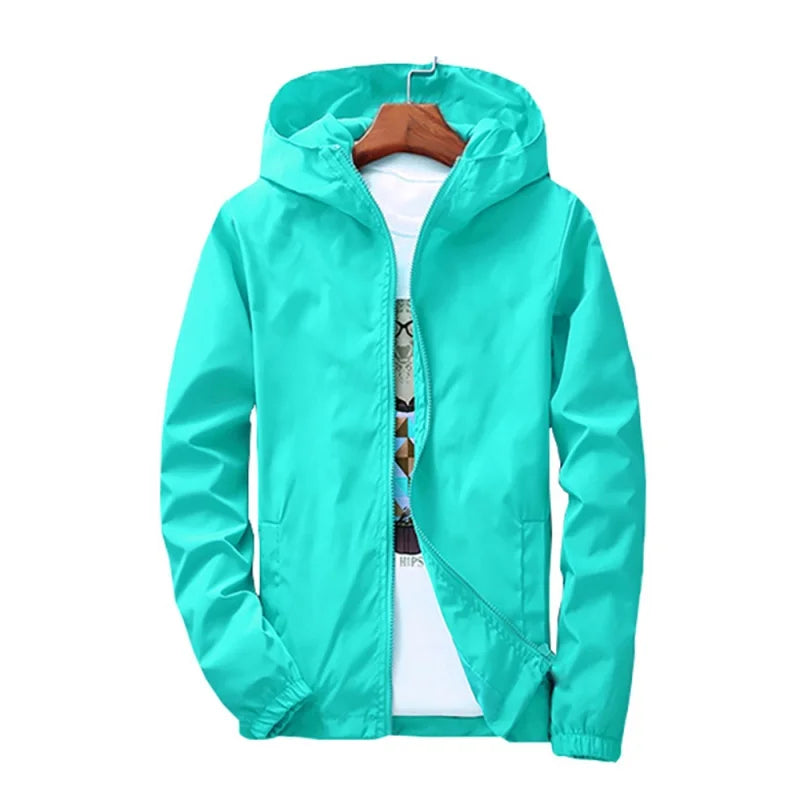 Axelair Unisex Hooded Windbreaker – Lightweight Water-Resistant Shell