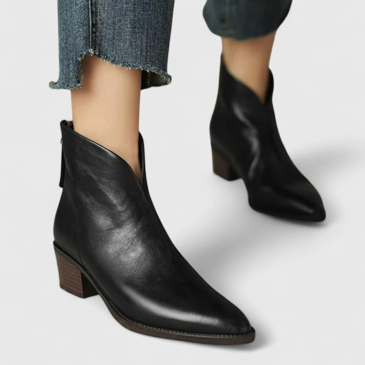 Claudia Women’s Ankle Boots – Low Heel Booties with Timeless Versatility
