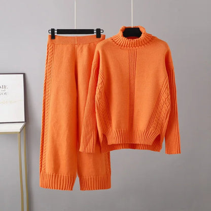 Georgia Cable Knit Lounge Set – Soft Breathable Relaxed Fit Loungewear
