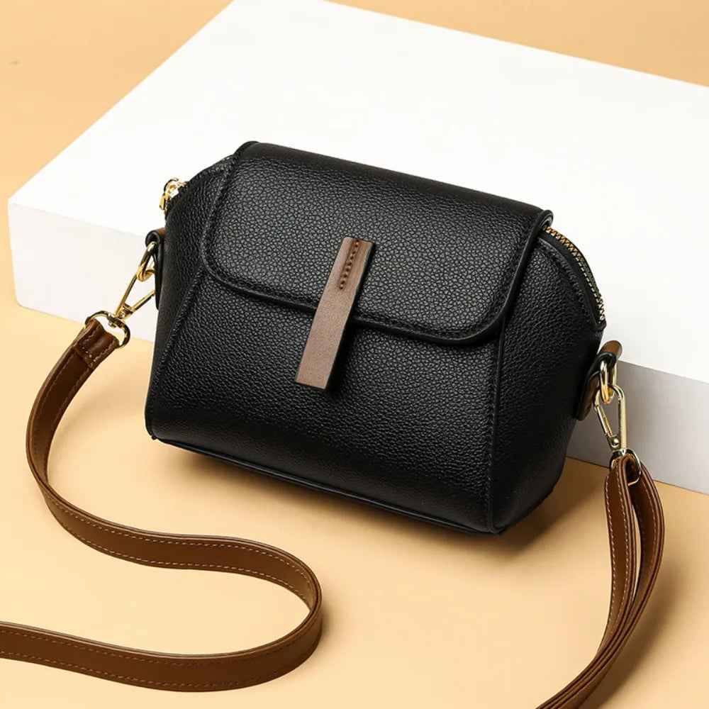 Giorgia Women's Mini Crossbody Bag – Pebbled Vegan Leather Compact Handbag