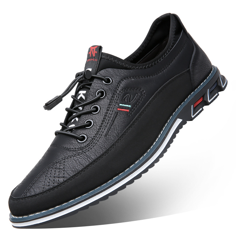Hugo Men’s Leather Shoes – Eco Leather Barefoot with Waterproof Finish