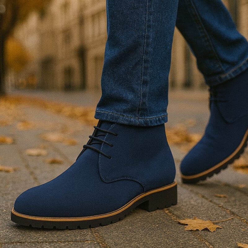 Cassian Men’s Suede Lace-Up Boots – Rugged Grip with Refined Suede Finish