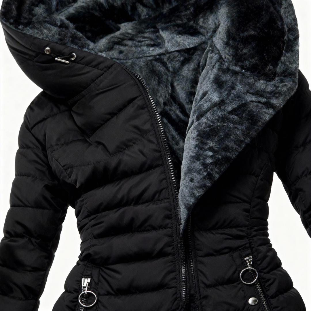 Renee Women’s Waterproof Coat – Insulated Long Hooded Winter Jacket