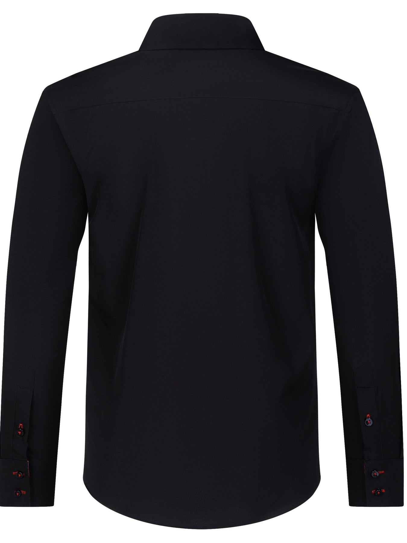 Arjun Men’s Dress Shirt – Long Sleeve Slim Fit Button Down with Contrast Detail