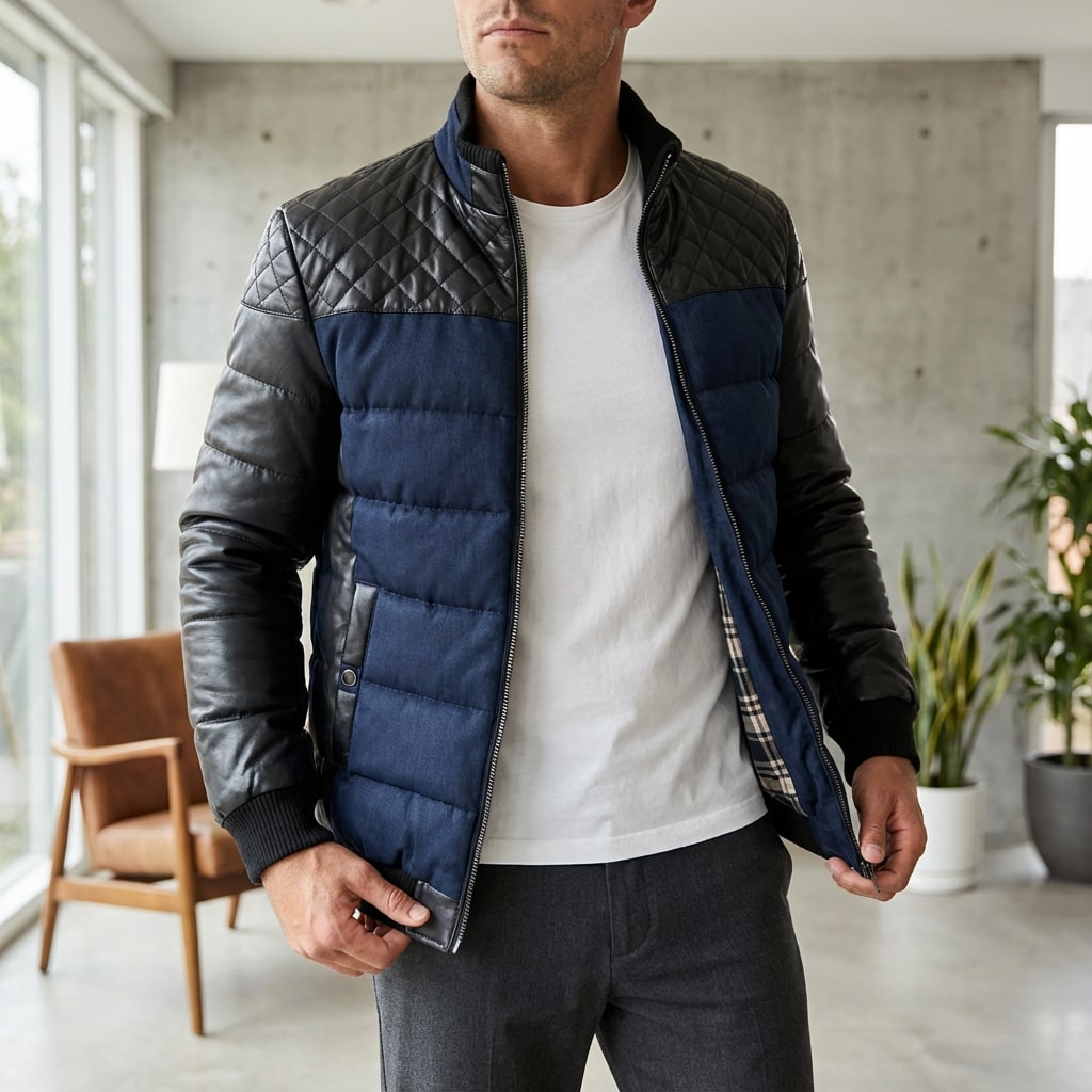 Héctor Men’s Puffer Jacket – Warmth Quilted Coat