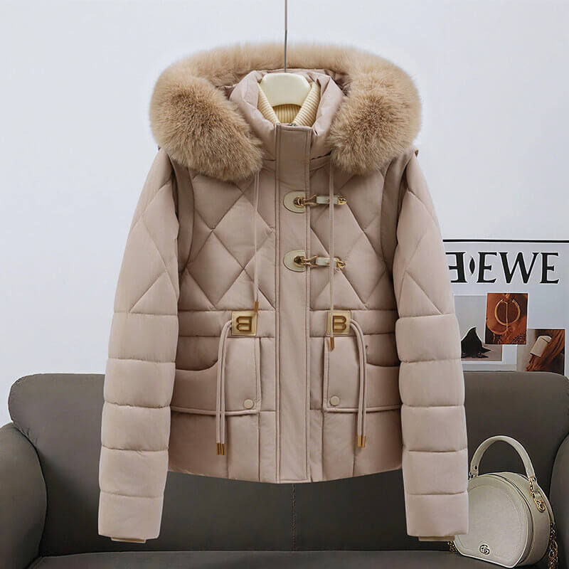 Amara Women’s Quilted Puffer Jacket – Insulated Winter Coat
