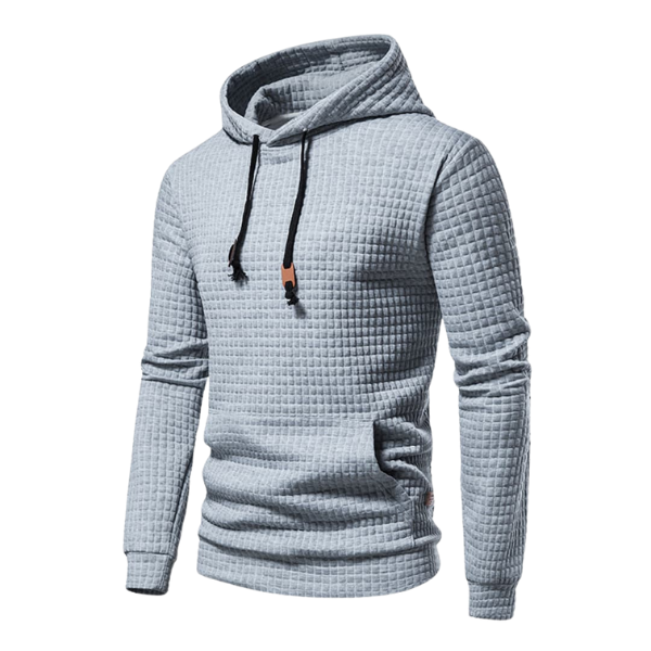 Samuel Men’s Hooded Pullover – Textured Knit Hoodie Sweater