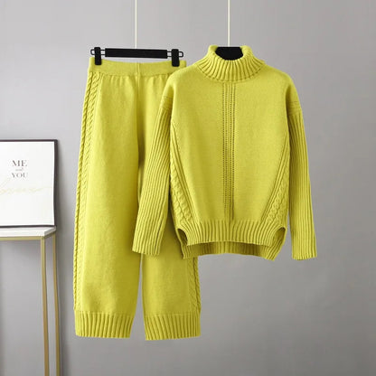 Georgia Cable Knit Lounge Set – Soft Breathable Relaxed Fit Loungewear