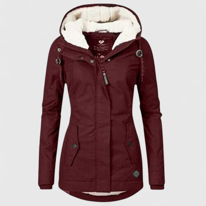 Rhea Women’s Winter Jacket – Quilted, Water-Resistant Outerwear