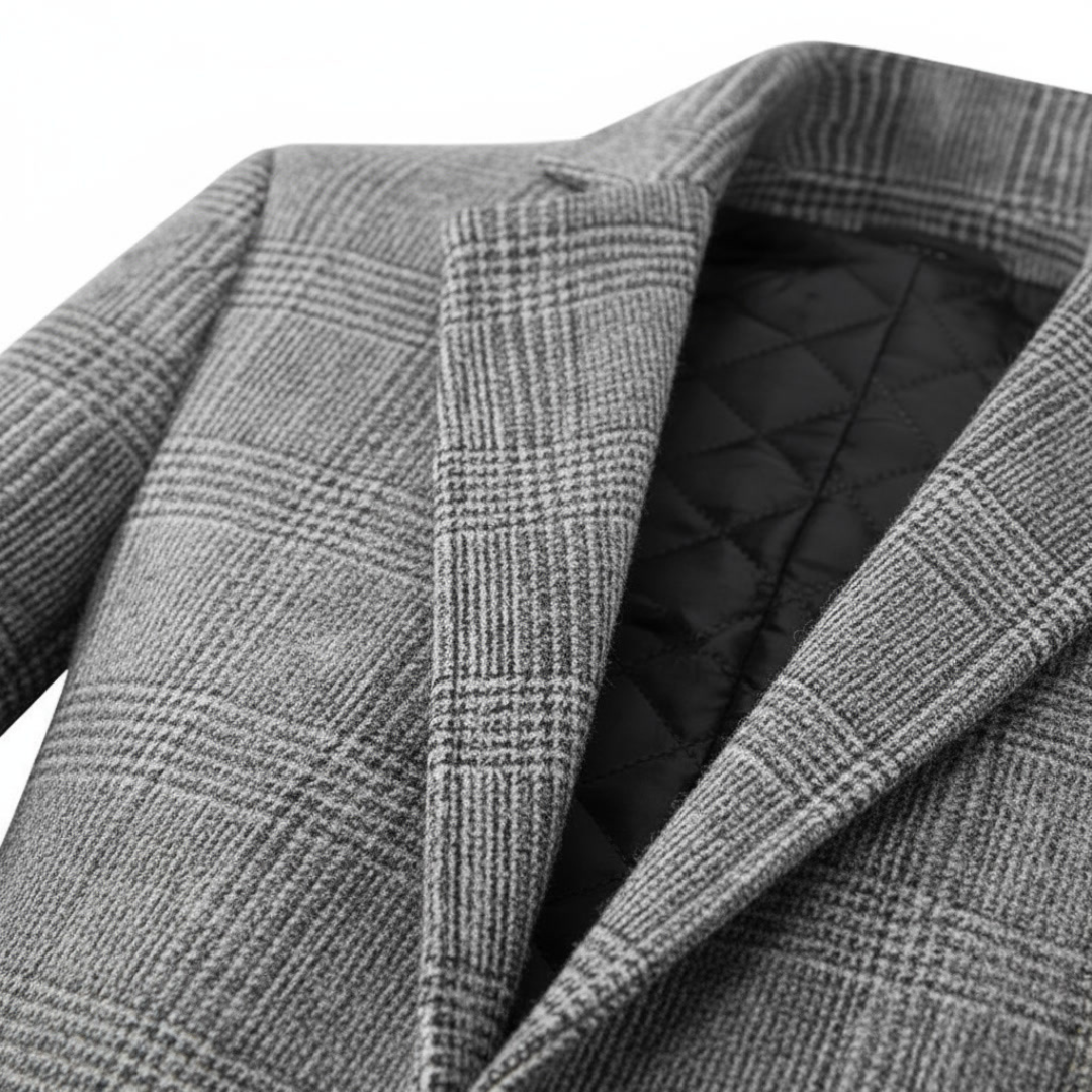Romero Men’s Wool Overcoat – Tailored Men's Long Coat