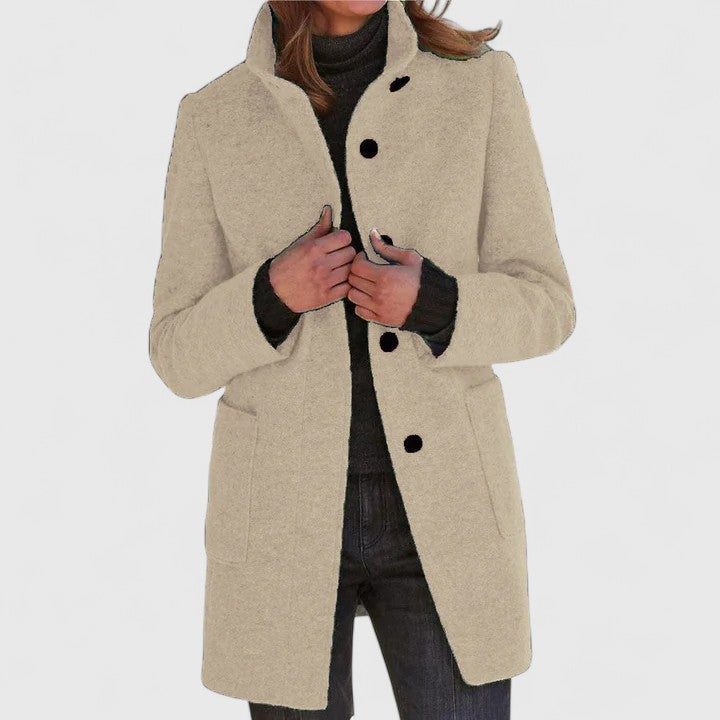 Eloiza Wool Blend Women’s Coat – Tailored Winter Jacket