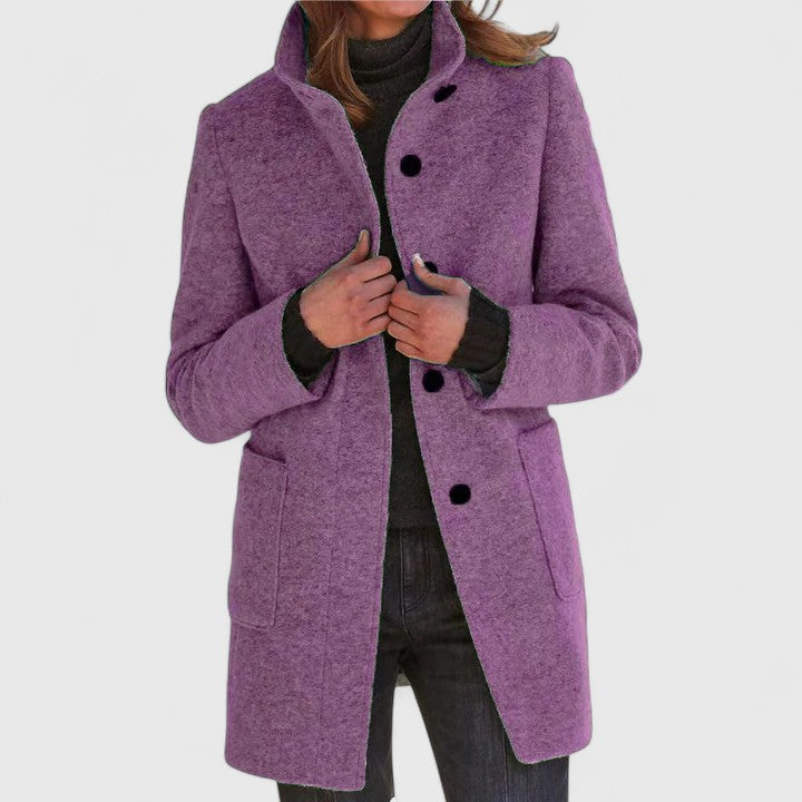 Eloiza Wool Blend Women’s Coat – Tailored Winter Jacket