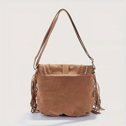 Stylish Gene Suede Shoulder Bag