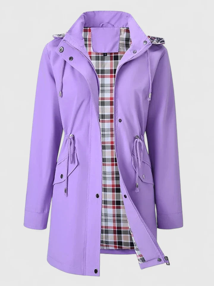 Lydia Women’s Waterproof Jacket – Adjustable Waist & Detachable Hood