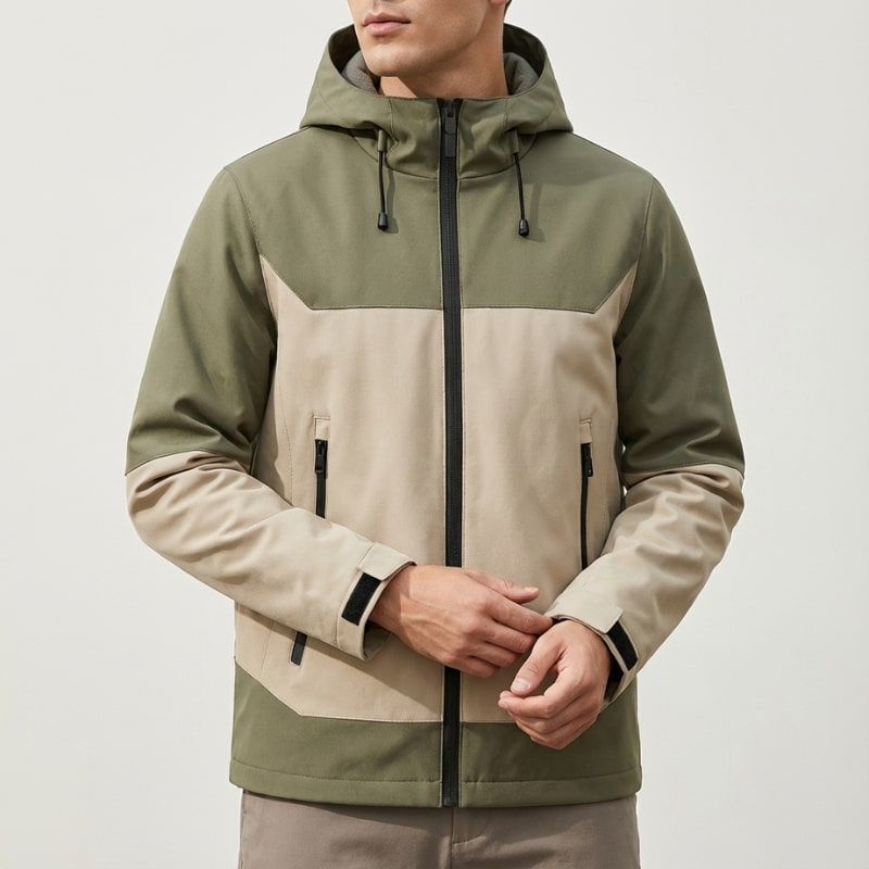 Raven Unisex Softshell Windbreaker Jacket – Lightweight Hooded Zip-Up Outerwear