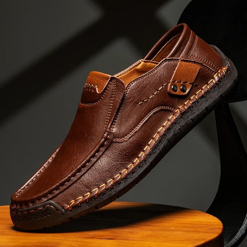 Zion Men’s Leather Loafers – Premium Slip-On Casual Shoes