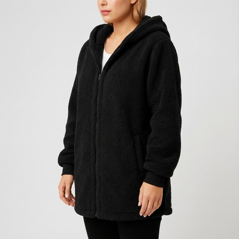 Amahle Women’s Teddy Coat – Plush Fleece Jacket