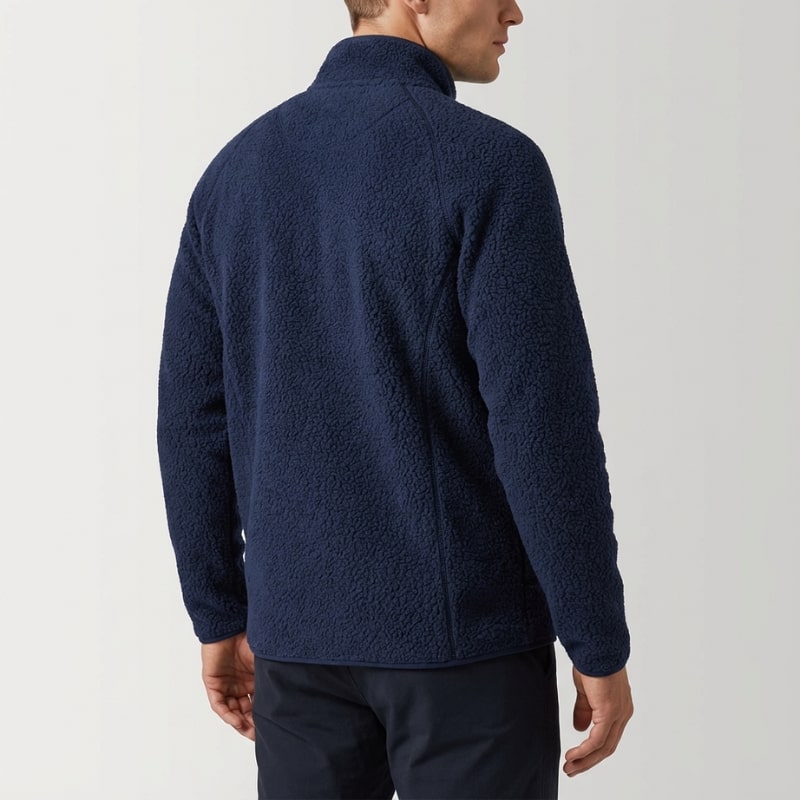 Luigi Men’s Fleece Jacket – High-Pile Sherpa Jacket