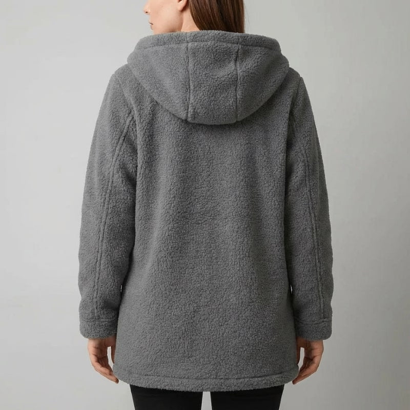 Amahle Women’s Teddy Coat – Plush Fleece Jacket