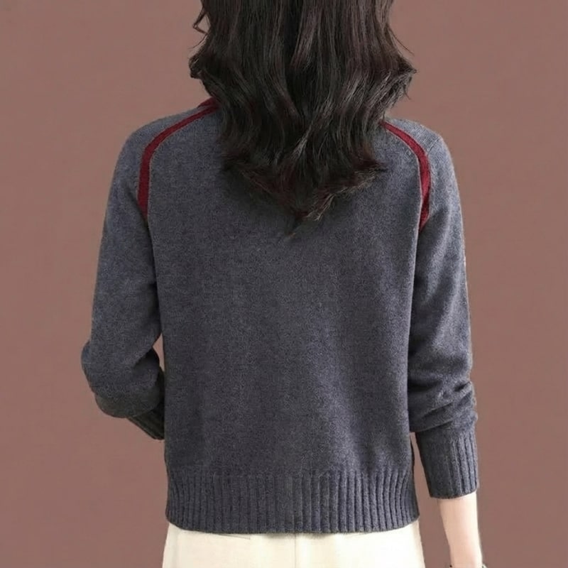 Keanna Women’s Sweater – Soft Stretch Knit Full Zip Sweater