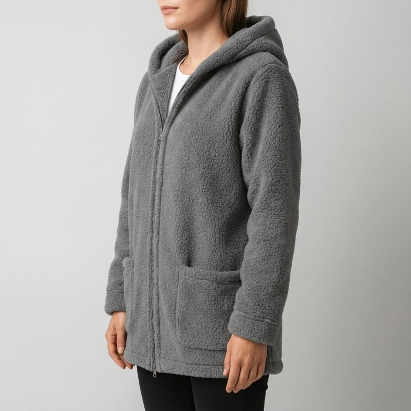 Amahle Women’s Teddy Coat – Plush Fleece Jacket