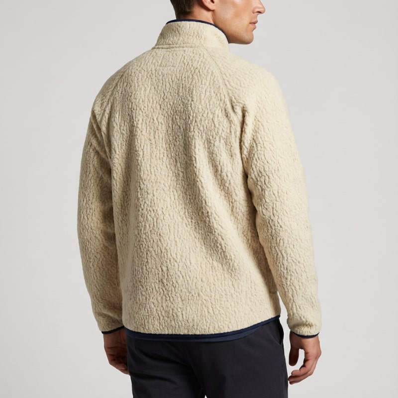 Luigi Men’s Fleece Jacket – High-Pile Sherpa Jacket
