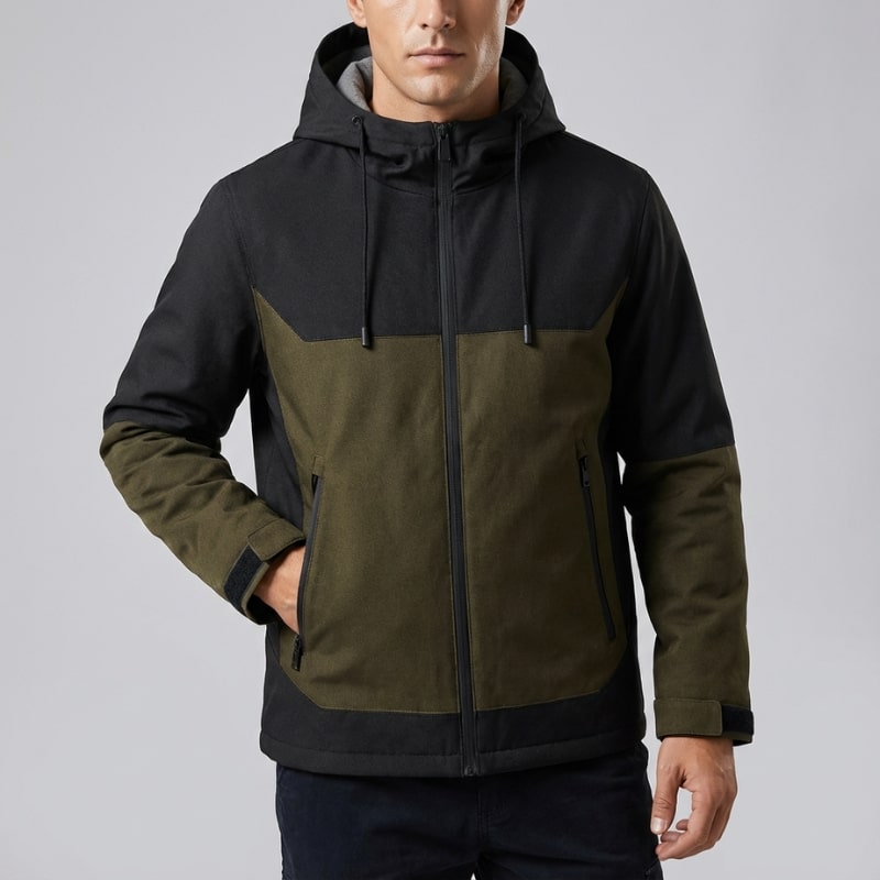 Raven Unisex Softshell Windbreaker Jacket – Lightweight Hooded Zip-Up Outerwear