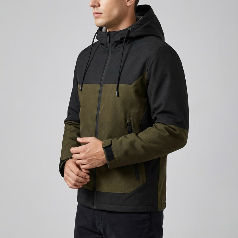 Raven Unisex Softshell Windbreaker Jacket – Lightweight Hooded Zip-Up Outerwear