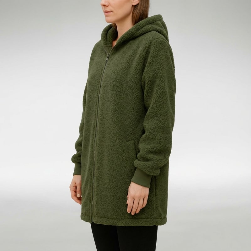 Amahle Women’s Teddy Coat – Plush Fleece Jacket