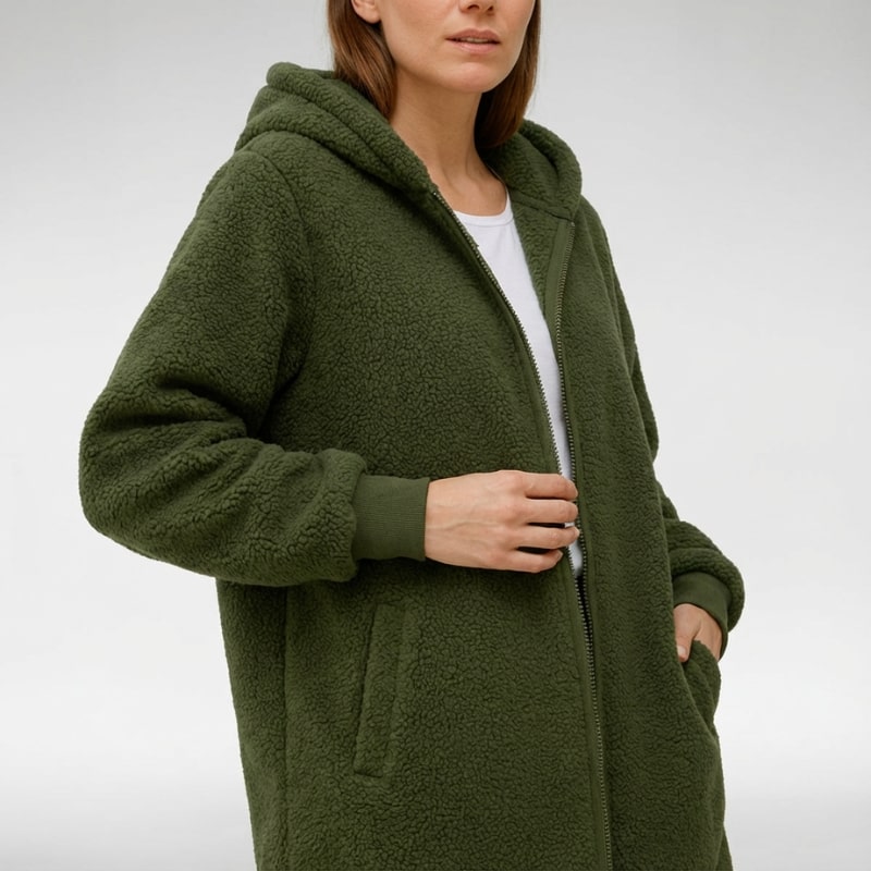 Amahle Women’s Teddy Coat – Plush Fleece Jacket