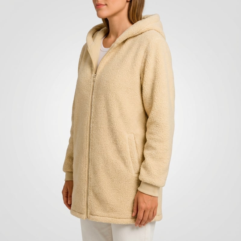 Amahle Women’s Teddy Coat – Plush Fleece Jacket