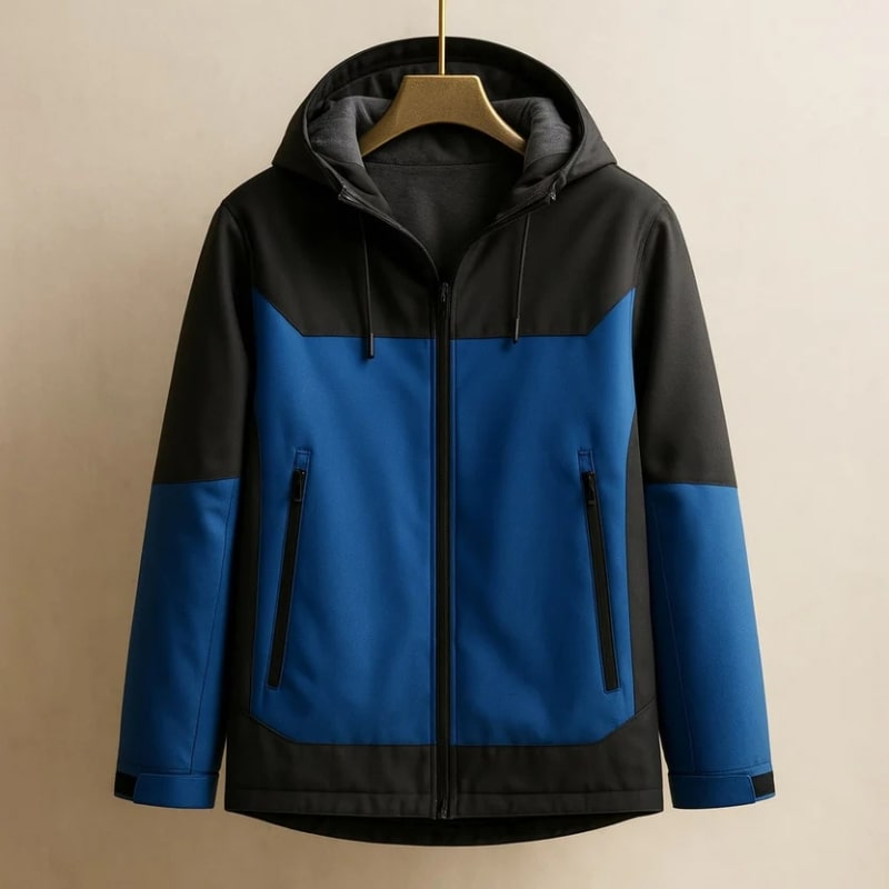 Raven Unisex Softshell Windbreaker Jacket – Lightweight Hooded Zip-Up Outerwear