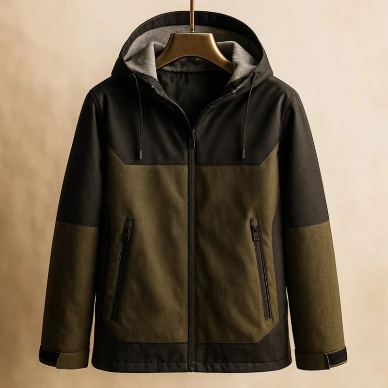 Raven Unisex Softshell Windbreaker Jacket – Lightweight Hooded Zip-Up Outerwear