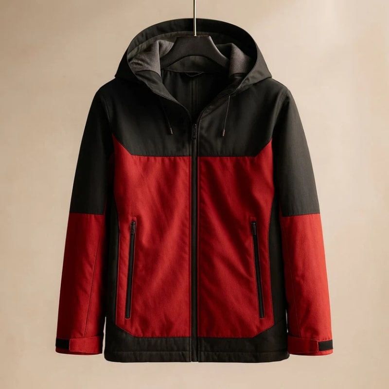 Raven Unisex Softshell Windbreaker Jacket – Lightweight Hooded Zip-Up Outerwear