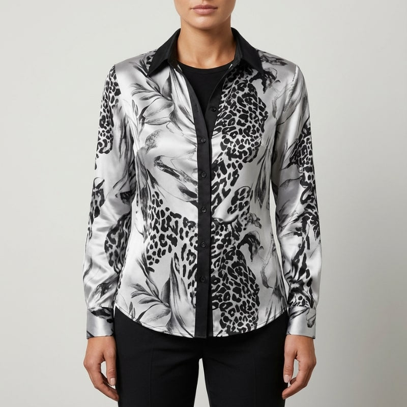 Liora Women’s  Shirt – Structured Long Sleeve for Work & Casual Wear