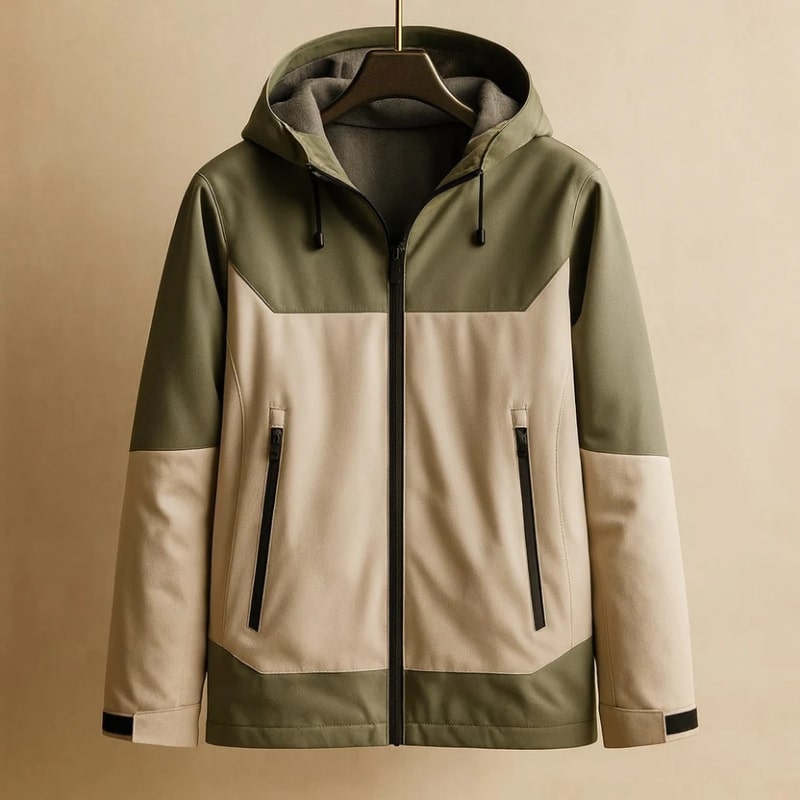 Raven Unisex Softshell Windbreaker Jacket – Lightweight Hooded Zip-Up Outerwear